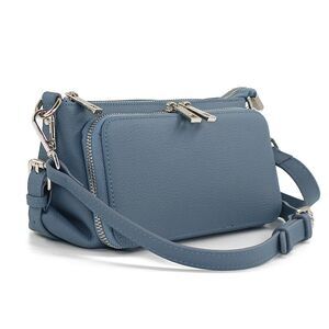 2349 Blue Purse Crossbody Bags Rfid Leather Shoulder Bags Real Genuine